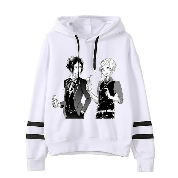 Anime-huppari Bungo Stray Dogs -paidat miehille ja naisille, pariskunnalle, ylisuuri huppari, hip hop -huppari, Harajuku-katumuoti - WELLNGS black 17 XS