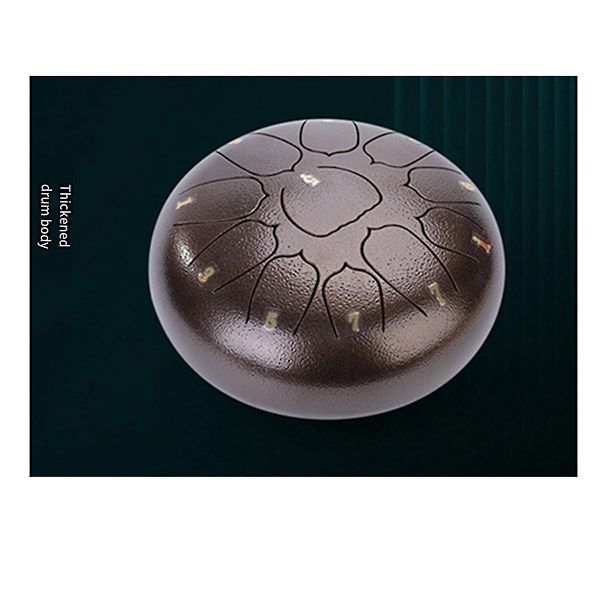 Brons 10-tums 11-tons Utomhus Regndrum, Trädgård Regndrum, Regndrum Chakra, Eterisk Trumma, Handtrumma-WELLNGS