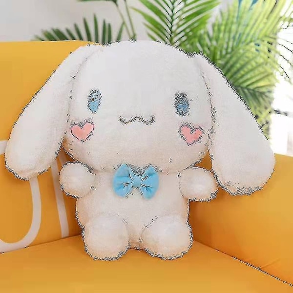 Sanrio Fluffy Cinnamoroll Plysch Stor Leksak Fylld Anime Mocha Mjölk Mjuk Dock-WELLNGS 30cm