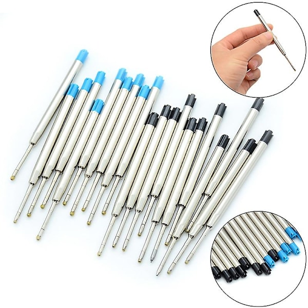 10 stk. Blå blæk Parker Style Standard 1,0 mm kuglepenrefill Nib Medium Hfmqv-WELLNGS Blue