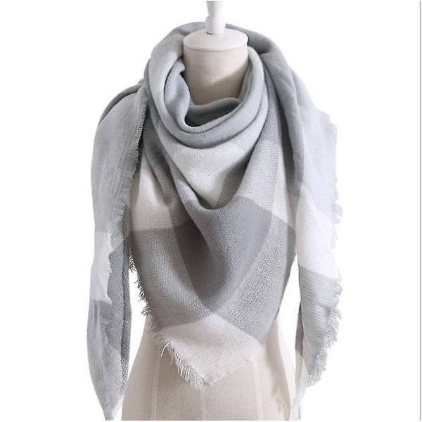 Klassisk damhalsduk sjal vinter varm halsduk damgåva (A-5-F6)-WELLNGS Color 11