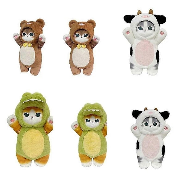Kawaii Cat Mofusand Plysch 50cm Söta Cartoon Djur Plysch Katt Mjuk Fylld Docka Fluffig Fylld Kudde Kudde Leksak Barnpresent - WELLNGS C 30cm