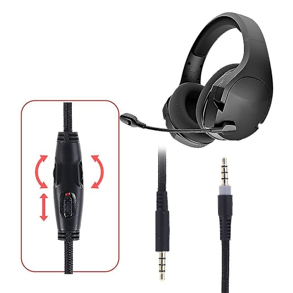 1,5 m kabel lydkabel hodetelefoner erstatning for Hyperx Cloud for Alpha/flight-WELLNGS