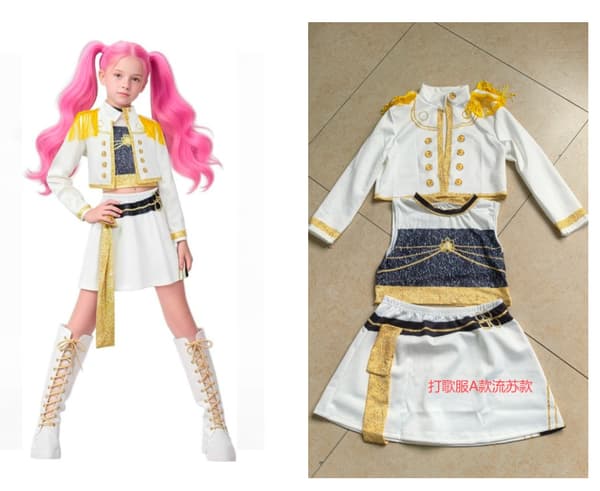 2025 Devil Hunter K-Pop Kostym | Halloween Tjej Cosplay Kostym (Skor Ingår Ej) 140cm