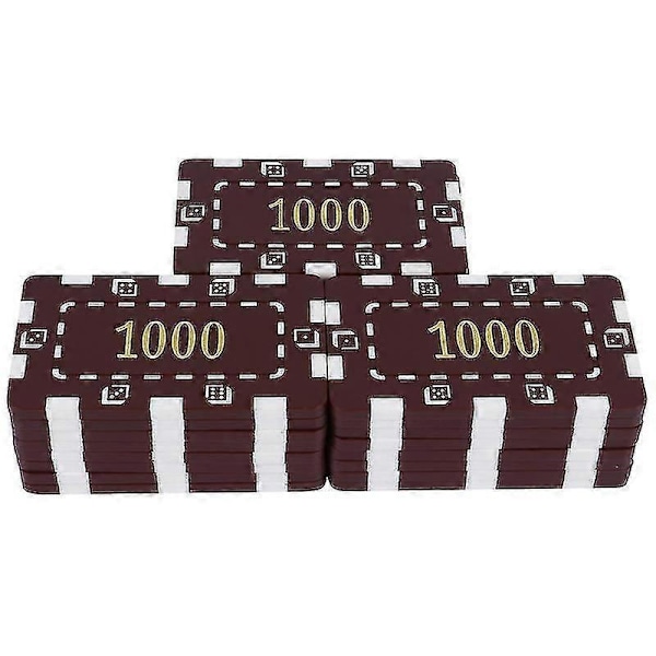 8X5 Cm Sekalaisia Värejä Pokerimerkit & Setit 25kpl Numeropainetut Merkit Pelikolikot Muovivaluutta lelut-WELLNGS