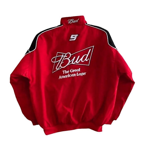 Budweiser Sort F1 Racerjakke - WELLNGS Custom