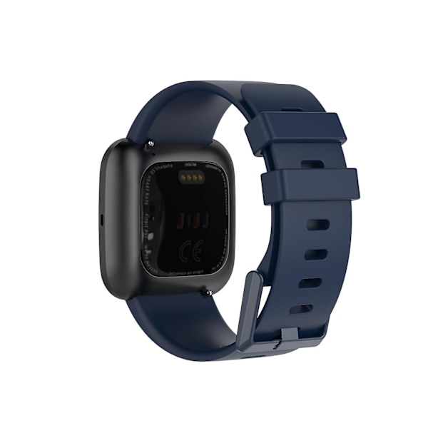 Silikoneurrem til Fitbit Versa 2/Versa Lite/Størrelse: L-WELLNGS Dark blue Other Phone Models