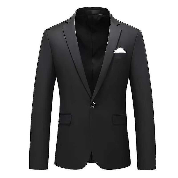 Moderne herreblazer til forretning og fritid - WELLNGS black 4XL
