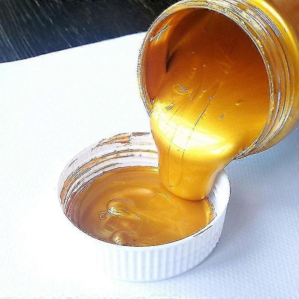 100ml Gullmaling Metallisk Akrylmaling, Vannfast Ikke Falmet For Statuaryfarging - Sfygv-WELLNGS Gold