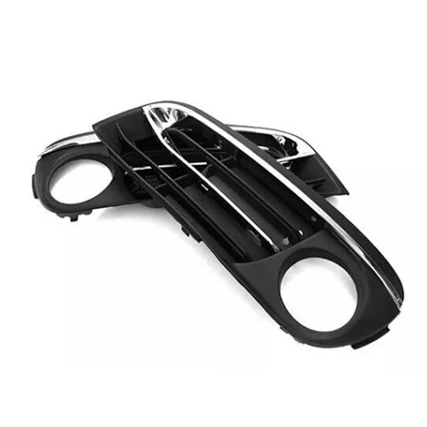 Bilstøtfanger Tåkelys Grill Deksel med Lyslist 51117342391 51117342392 for 5 Serie F10 F11 F18 2014-2017-WELLNGS 0 0