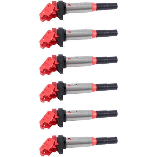 6 stk. UF-592 tændspoler til E46 E60 E82 E83 E84 E85 E90 12137594938, 1213172219, 12122158253, 0221504470-WELLNGS