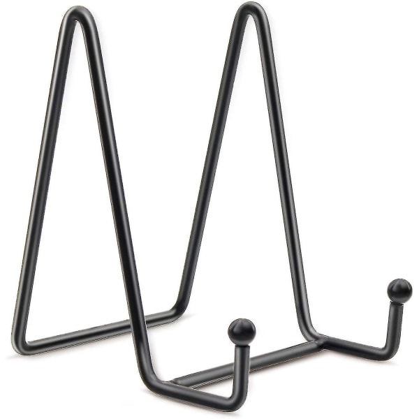 Plate Stand Display Black Iron Staffeli Plate Holder Stand-WELLNGS