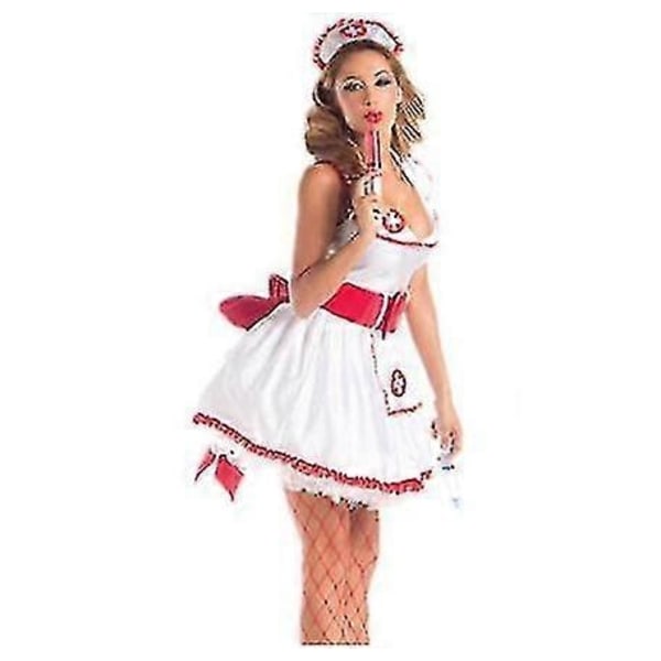 Sexig Sjuksköterskeuniform Klänning Cosplay för Vuxna Kvinnor Halloween Karneval Maskeradfest Uppträdandekostymer-WELLNGS