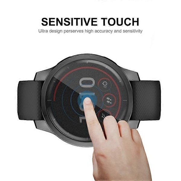 Garmin Venu 2S 40mm / Vivoactive 4S 40mm Hat-Prince Täyspeite Elektrolyyttipinnoitettu TPU Pehmeä Kotelo - WELLNGS Black