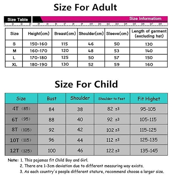 Enhörningskatt Bodysuit Vuxen Djur Stitch Totoro Bodysuit Kvinnor Män Par Vinter Pyjamas Set Nattkläder Hemkläder - WELLNGS 3d cat 4t (height 95-105cm)