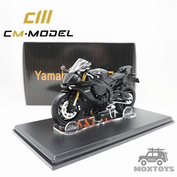 Cm Model 1:18 2018/2019 Yamaha R1 Red Black Diecast Motorcycle-WELLNGS Black