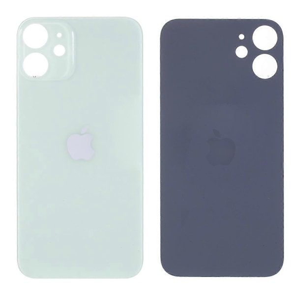 Kompatibel med iPhone 12 mini Batterihölje Skydd Reparationsdel (Kameralinsringhål Standardversion)-Röd-WELLNGS Green