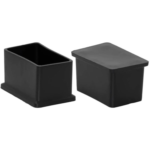 8-pack rektangulära, icke-märkande PVC-stolsbensskydd 30 mm x 50 mm (1-3/16\" x 2\") - WELLNGS 30*50mm