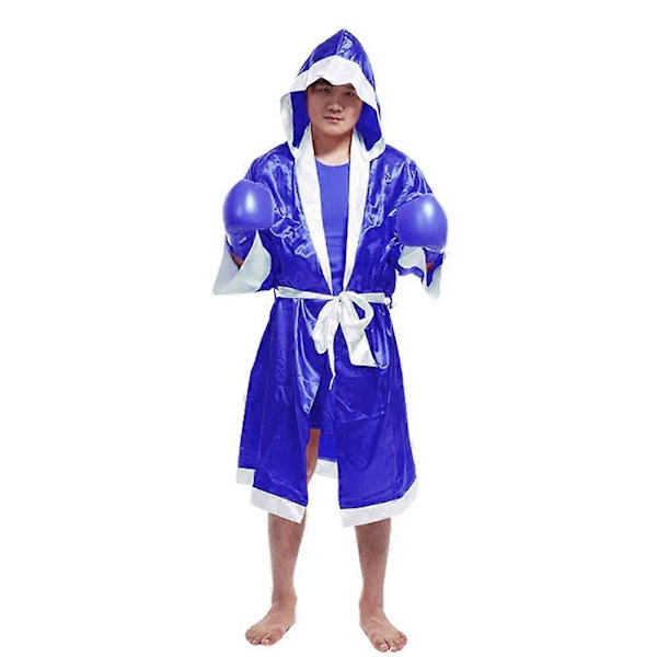 Miesten Nyrkkeilytakki MMA-Nyrkkeilyottelu Muay Thai Miesten Huppuinen Pitkähihainen Takki Yhtenäinen Puku - WELLNGS Red XXL