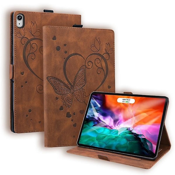 Kompatibel med iPad mini 6:e generationen 83 tum smal design stativfunktion-WELLNGS Brown