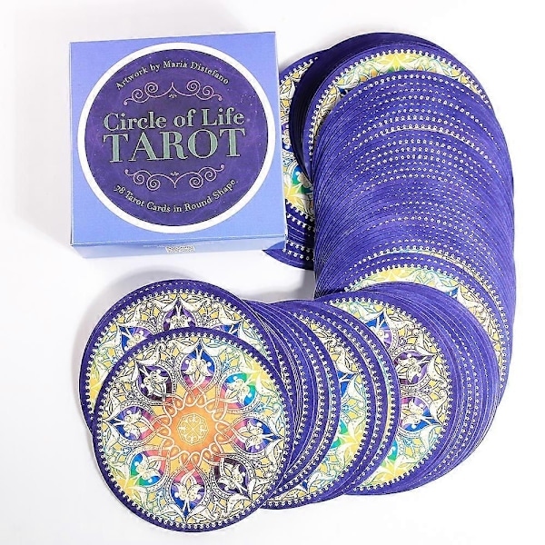 Circle of Life Tarot Fortune Telling Oracle Cards Tapet Familie Fest Uformell Brettspill med PDF Guide - WELLNGS Circle Of Life Tarot