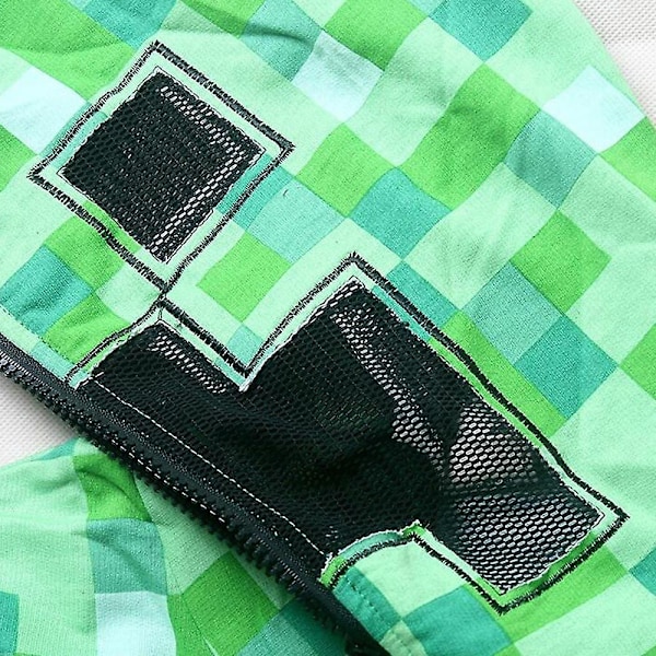 Minecraft-huppari vetoketjulla lapsille, pojille ja tytöille, hupparitakki, rento pusero, WELLNGS 12-14 Years