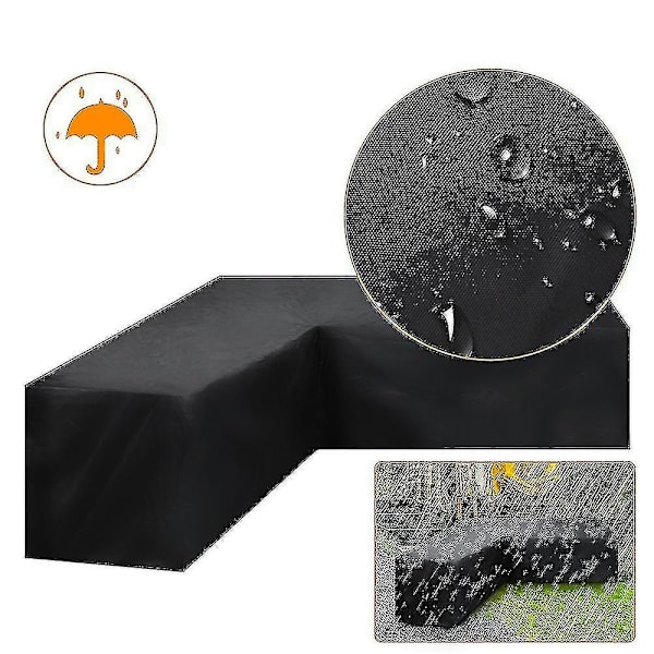75 storlekar Vattentät Utomhus Patio Trädgårdsmöbler Överdrag Regn Snö Stolsöverdrag Tw-WELLNGS 286*222*82cm