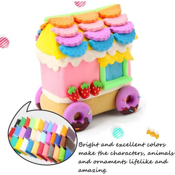 36 Pak Modellervoks Ultra Let Lufttørrende Ler Magisk Ler Plasticine K¨¹ns