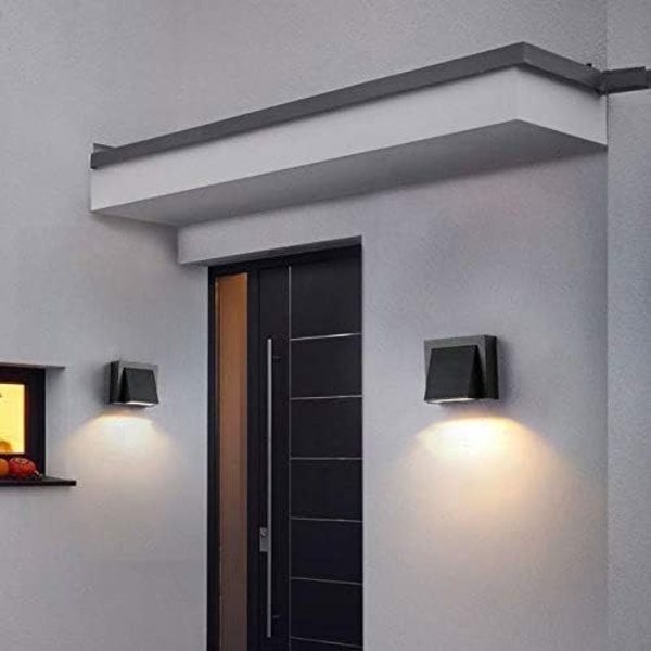 LED vägglampa vattentät/utomhus IP65 vattentät modern