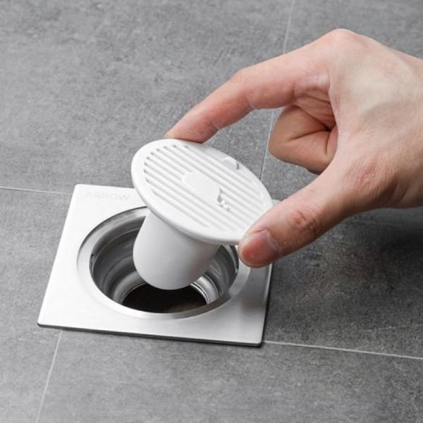 Magnetisk avloppslukt golvbrunn lock 1,45\" (Vit)