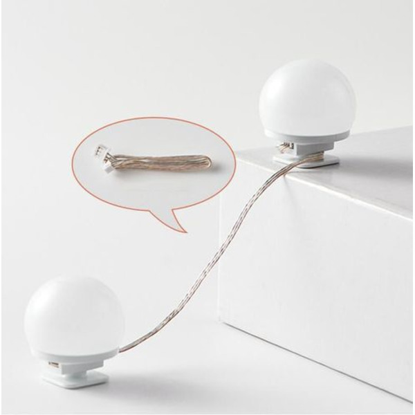 LED-speilbelysning for sminkebordbelysning, Hollywood-lys for speil,