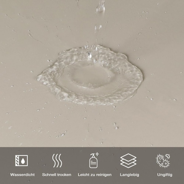Badeforhæng Beige Meldug-resistente antibakterielle badeværelsesgardiner