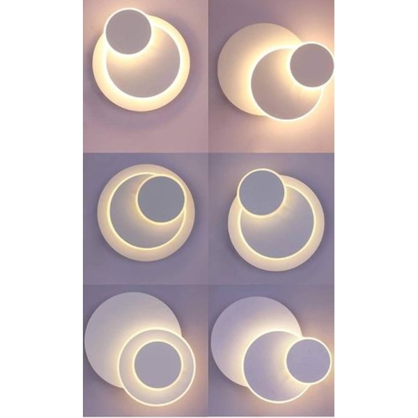 15W LED-vegglampe, 350° justerbar vegglampe, aluminium vegglampe