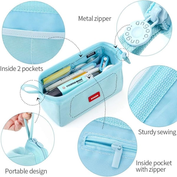 Case Suurikapasiteettinen kynälaukku Kynälaukku Sininen