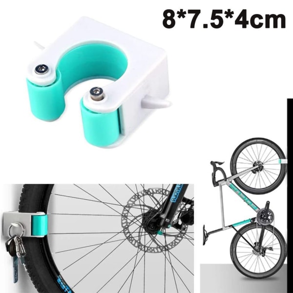 Väggfäste landsvägscykel Cykelhållare Bärbar väggfäste Blå 8x7,5x4 cm