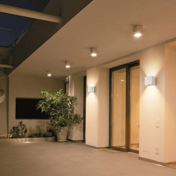 GHB 7W LED væglampe med justerbar hvid