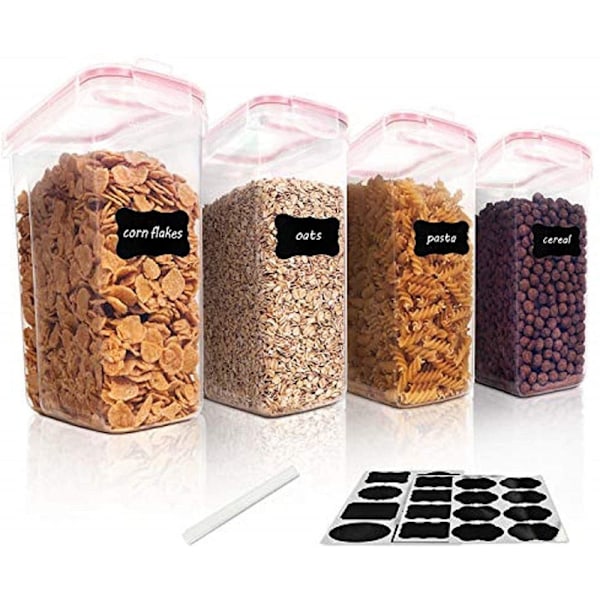 Vtopmart oppbevaringsbokssett, BPA-fri, plastbeholdere, lufttett