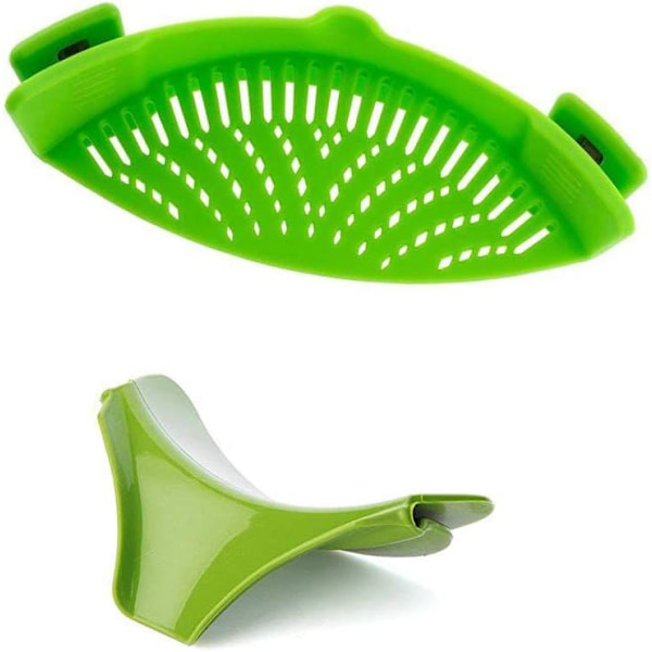 Silikoninen Snap-on-siivilä + keittosuppilo kattilaan, universaali koko / lämmönkestävä materiaali