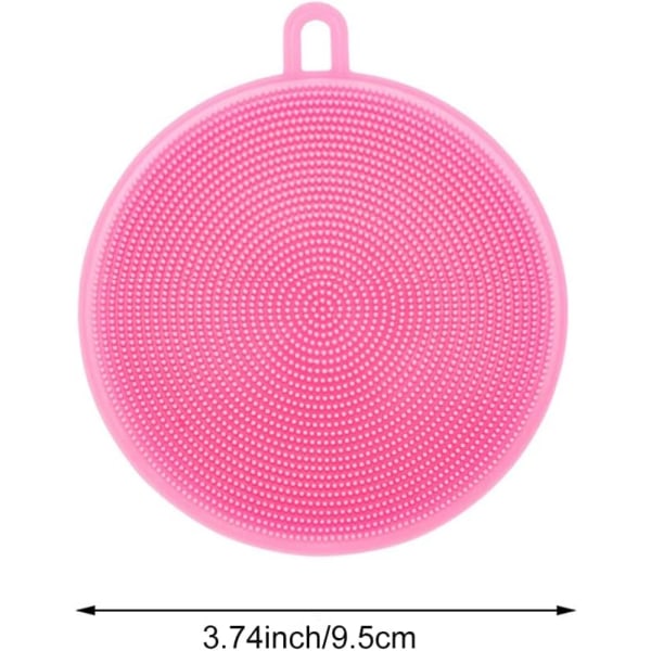 Silikonsvamp för disk, Silikonsvamp för diskning, Silikonsvampar för multifunktionella köksdiskborstar, för att diska, 5-pack