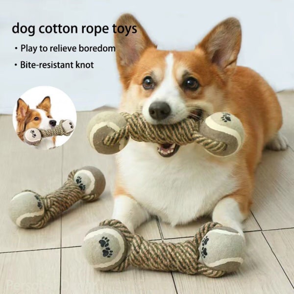 Cotton Dumbbell Rope Anti-Tooth Artificial Rope Game Gadget