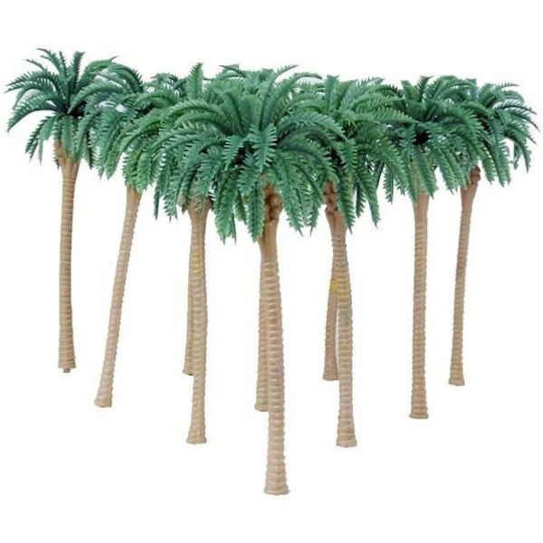 Modell kokosnøtt palme landskap modell tre, plast kokosnøtt palme