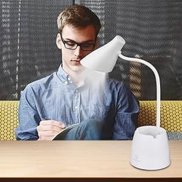 Skrivebordslampe, LED-bordlampe 3 lystilstande og berøringssensor, skrivebord