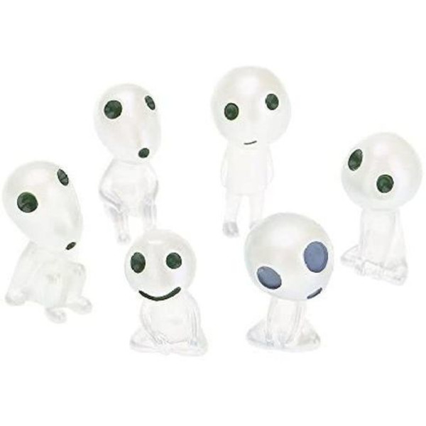 6 stk/sett Resin Princess Mononoke Luminous Tree Elves Spirit