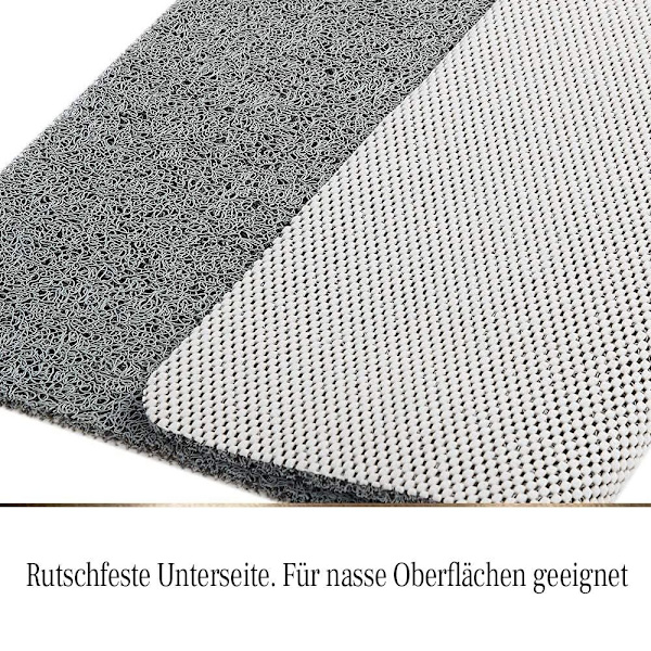 Halkskyddad duschmatta, mjuk och bekväm säkerhetsbadmatta med dräneringshål.