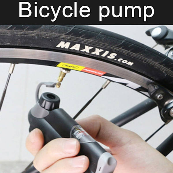 Premium Mini Sykkelpumpe - Høytrykks Ytelse 100PSI - Sykkel Luftpumpe