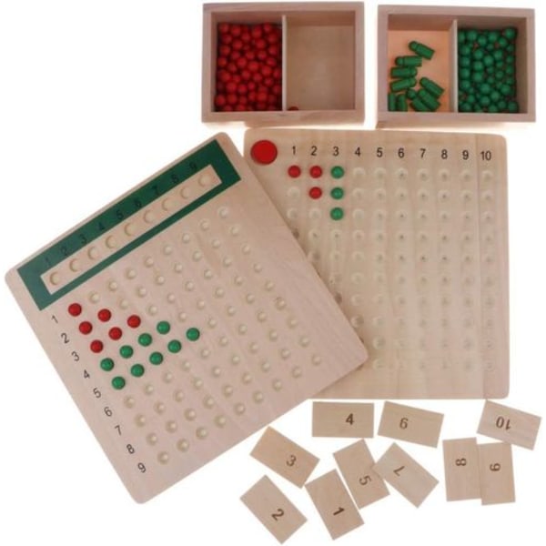 Matematik inlärningsleksak Montessori matematikmaterial multiplikationsträbräda