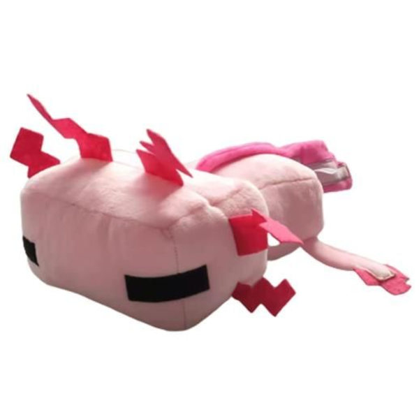 Minecraft Plys Legetøj Salamander Blød Plysdyr Dukke - Pink Salamander 30cm