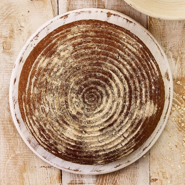 Leipä ja sielu, käymiskori pajusta, pyöreä, Ø 25 cm