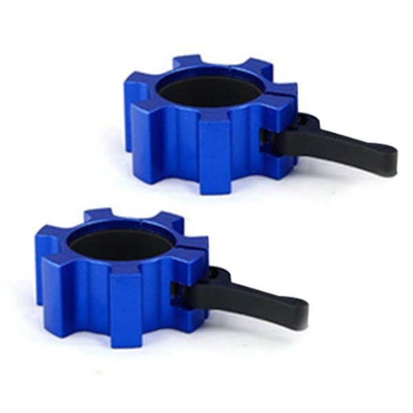 Quick-release fasteners 50 mm –? Set of 2 dumbbell clasps blue