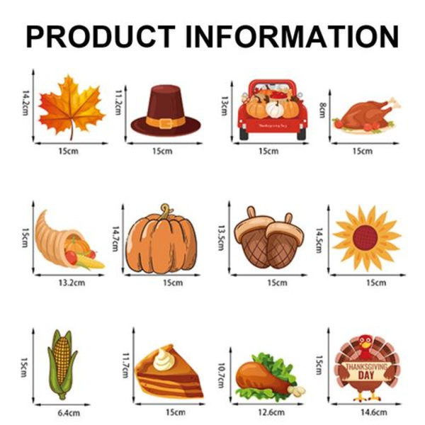 24 st Thanksgiving hängande takvirvlar för upphängning